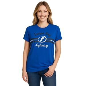 Tampa Bay Lightning Women’s Graphic Tee – Royal Blue – Size L (12/14)